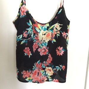 Papaya blouse with skinny straps